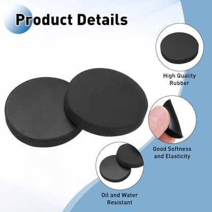PATIKIL Rubber Solid Discs Washers 18mm OD x 3mm Thick 10 PCS - size: 18mm x 3mm
