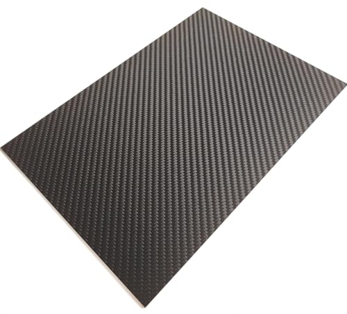 cncarbonfiber 1.5mm 200x300mm 100% Carbon Fiber Sheet Laminate Board Plate Panel 3K Twill Matte Finish - size: 200x300x1.5mm, style: Twill Matte Finish