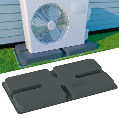 Mini Split Pad for Condenser 34.6 x 18.1 x 2 inch, Max Load 770lbs - size: 34.6" x 18" x 2"