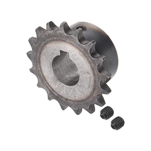 HARFINGTON DIN/ISO 06B Roller Chain Sprocket 17T Pitch 3/8" 18mm Bore A3 Carbon Steel Motor Drive Gear