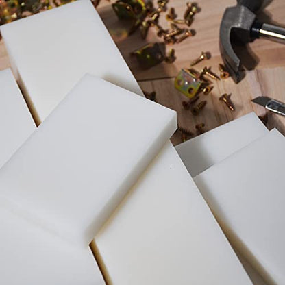 2" x 12" x 3" HDPE Block White PE Polyethylene Rectangular Solid - size: 2"x12"x3", style: white