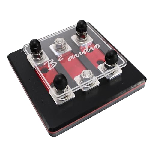 3 Spot Heavy Duty ANL Fuse Distribution Block w/Acrylic B2 Audio Cover (3 Spot) - size: 3 Spot