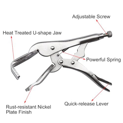 Metal Welding Locking Pliers, 9 inch, 2 Pack