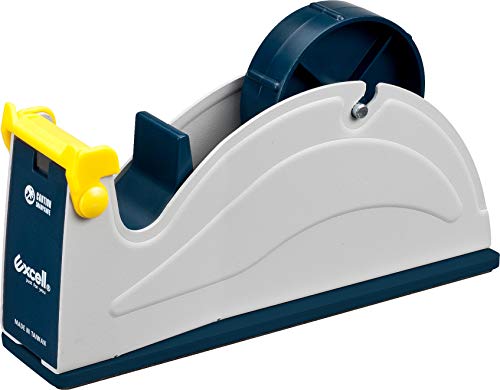 GGR Supplies ET-1170 Steel Desktop Tape Dispenser, 1 Inch, Blue/Grey