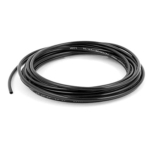 uxcell 4mm OD 2.5mm ID Fuel Gas Air PU Tubing Hose Pipe 5M 16.4Ft Black