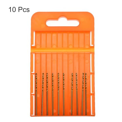 HARFINGTON 10pcs Cobalt Jobber Drill Bits 1.2mm / 0.047" M35 High Speed Steel HSS Twist Drilling Bit Tool for Stainless Steel Copper Wood Plastic and Other Hard Materials - size: 1.2mm