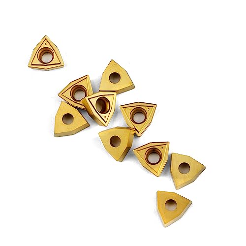 OSCARBIDE Carbide Inserts WCMT050304/WCMT2.52 Turning Inserts 10Pcs