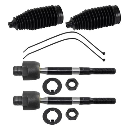 TRQ Front Steering Kit Steering Rack & Pinion Bellow Tie Rod - style: PSA27295