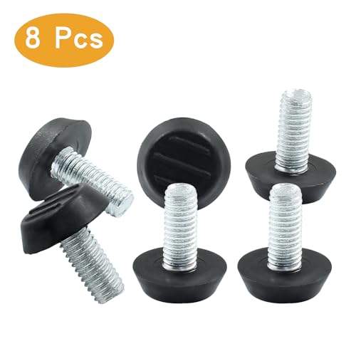 8 Pcs Furniture Levelers M8 x 20mm, Adjuster Mini Feet - size: M8 x 20mm