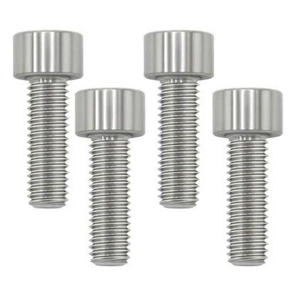 M8x25 Titanium Bolts Socket Head Cap Screw, Natural Color, 4PC - color: Natural Titanium, size: M8X25