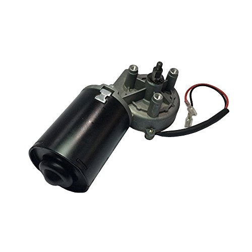 High Torque PMDC Right Angle Gear Motor 12V Reversible 50 RPM (Right Gear-Box) with Threaded Shaft - size: 12V, style: Right-Threaded Shaft