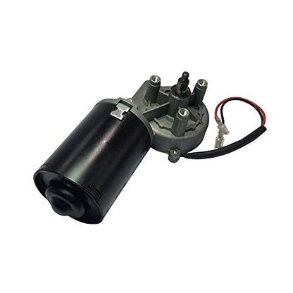 High Torque PMDC Right Angle Gear Motor 12V Reversible 50 RPM (Right Gear-Box) with Threaded Shaft - size: 12V, style: Right-Threaded Shaft