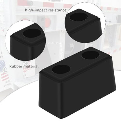 2-Pack Guards Dock Buffers– 6x3x3Inch Heavy Duty Rubber Bumper Block - size: 2PCS