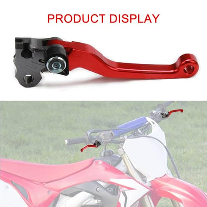 Motorcycle Brake Clutch Lever Pivot Levers Set Adjustable CNC for CRF250R CRF450R 2007-2025 CRF250RX 2019-2025 CRF450RX 2017-2023 CRF450RWE Dirt Bike Red - color: Red