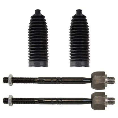 TRQ Front Steering Kit Steering Rack & Pinion Bellow Tie Rod - style: PSA27307