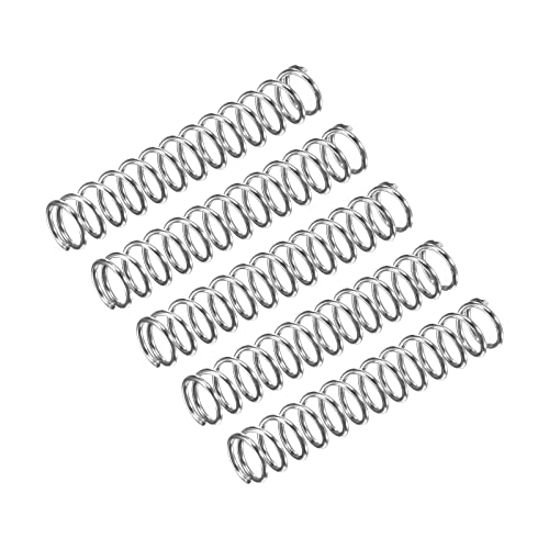 uxcell 5Pcs Compression Spring 304 Stainless Steel 7mmOD,0.8mmWD,40mmFL - size: 7x0.8x40mm