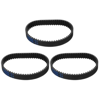 uxcell 3pcs HTD-5M Rubber Timing Belt 57 Teeth, 285mm Pitch Length x 15mm Width x 3.6mm Height, Closed Loop Pulley Timing Belt - size: 285mm