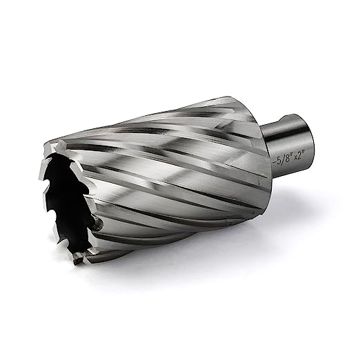 Annular Cutter JESTUOUS 3/4 Inch Weldon Shank 1-5/8 Cut Dia 2 Cut Depth