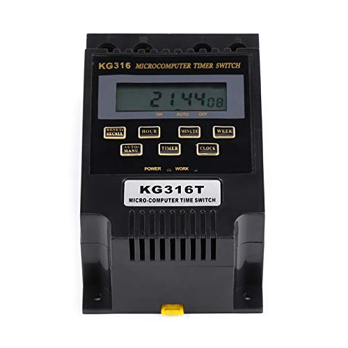Eujgoov Digital Timer Switch, 10 On Off Weekly Programmable 110V