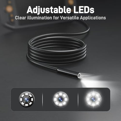 Teslong Borescope Camera with Light for Automotive Mechanic Plumbing Wall