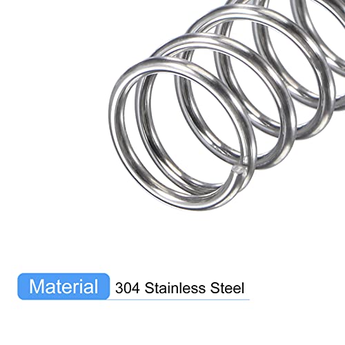 uxcell 5Pcs Compression Spring 304 Stainless Steel 8mmOD,0.8mmWD,20mmFL - size: 8x0.8x20mm