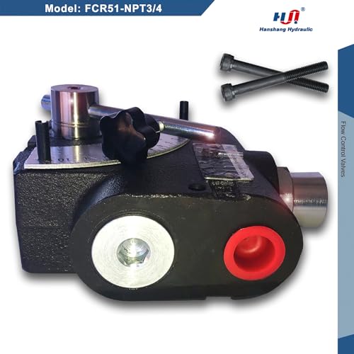 Hydraulic Adjustable Flow Directional Control Valve (3/4" NPT Port, 30 GPM, FC51 with Relief) - size: 3/4" NPT Port, 30 GPM, style: FCR51 with Relief