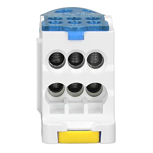BORDSTRACT 690V 125A Blue DIN Rail Distribution Box - color: Blue, size: 125A