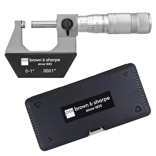Brown & Sharpe 0-1 Inch Outside Micrometer, 0.0001 Inch Graduation