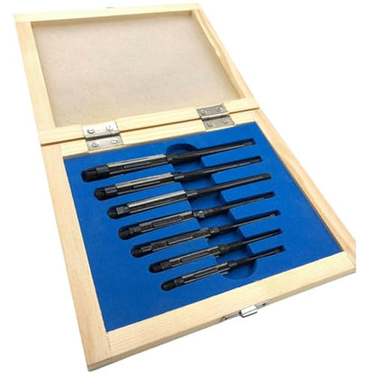 Precision Adjustable Hand Reamer Set 7 Pcs (Hv To H3) 1/4" Inch- 15/32" Inch | Alloy Steel And Carbon Steel | 7 Pcs Of Adjustable Hand Reamer - size: SET OF 7 PCS
