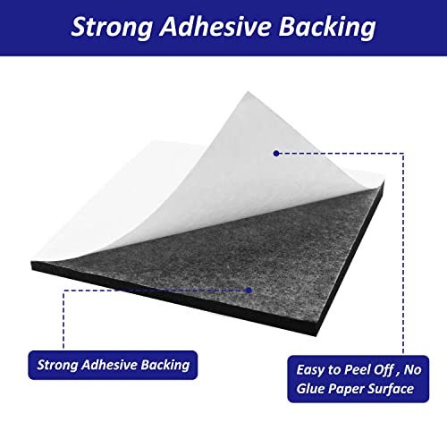 Foam Padding Sheets with Adhesive Backing - 1/4" Thick Self Stick Neoprene Insulation Foam,1/4 Inch Thick X 4 Inch Long X 4 Inch Wide (4, 1/4Inch x 4Inch x 4Inch) - size: 4In*4In*1/4In