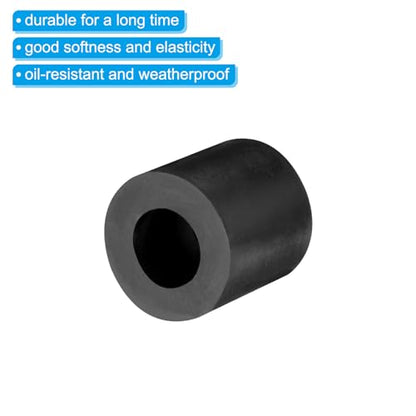 PATIKIL Rubber Spacer, 8 Pcs Rubber Anti Vibration Foot Pad Bumper 1.2" OD 0.3" ID Count Sink Hole Washer Round Neoprene Bushings Spacer for Air Compressor Machinery Generator Car Black - size: 1.2" OD x 0.3" ID