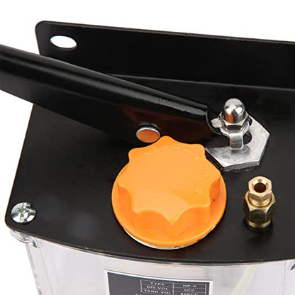 Oumefar Manual Lubricating Pump -5L 650CC Leak- lubricating Oil Pump for CNC Machine for Regular Lubrication of Cutting Machines