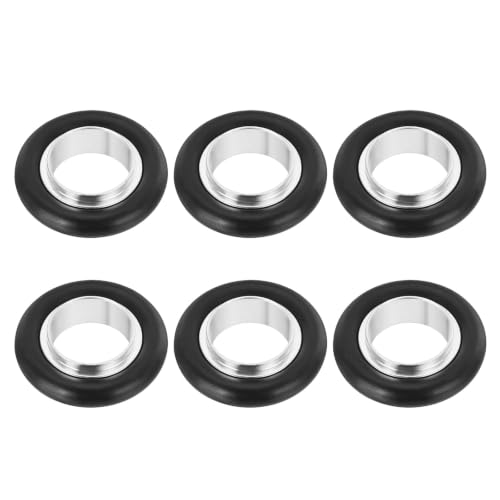 KF16 Flange Centering Ring (Aluminum Cylinder: 16mmID,17mmOD) 6Pcs - size: KF16