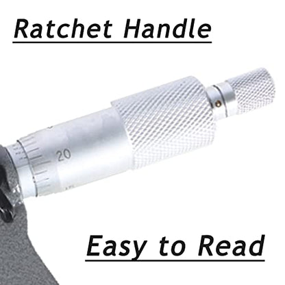 WFLNHB 3-4" Accuracy Outside Micrometer 0.0001" Carbide Tipped for Accuracy Measurement Work