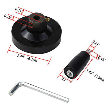 2PCS 2.48" Hand Crank Revolving M6 Thread Handle 63x8mm Hand Wheel - style: M8×63mm,2 Pcs Handwheel