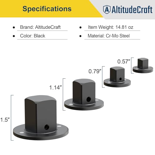 Low Profile Impact Socket Adapter Set for Tight Spaces