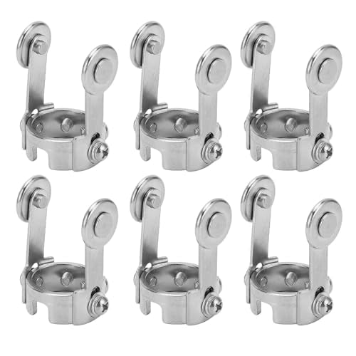 6Pcs Plasma Cutter Roller Guide Wheel, Stainless Steel Compass Stand Off Handheld Welding Torch Accessories, 1.5cm / 0.6in Standard Diameter, for PT31 Cutter Head
