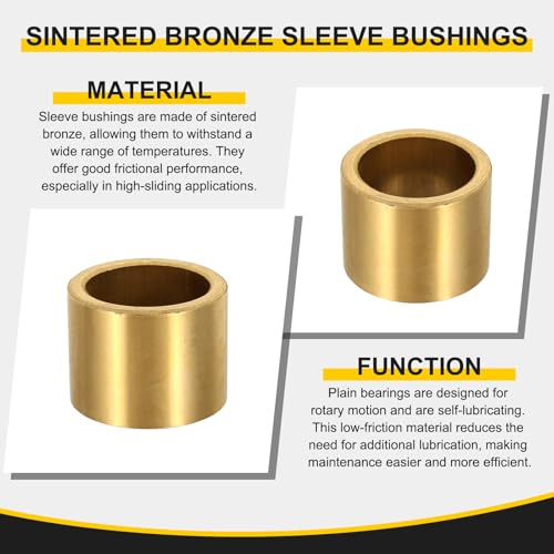 uxcell Sleeve Bearings, 35mm Bore x 45mm OD x 35mm Length - size: 35x45x35mm