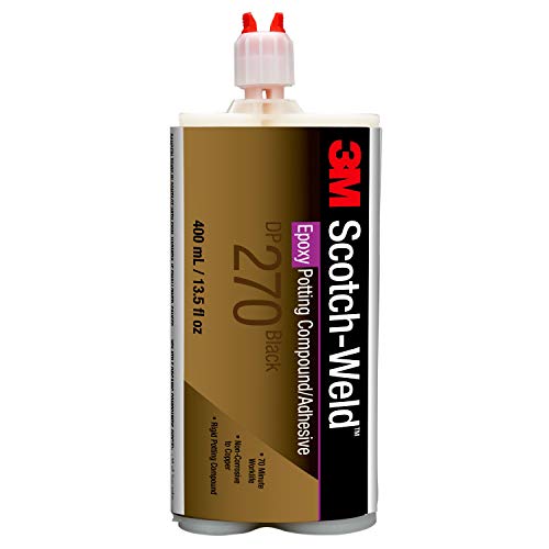 3M Scotch-Weld Epoxy Potting Compound DP270, Black, 400 mL Duo-Pak, 1 Each - size: 400 mL (13.52 fl oz)