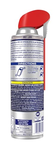 WD-40 Specialist Dry Lube, Long-Lasting, New Bigger Can, 12.1 OZ [6-Pack] - size: 6-Pack, style: 12.1 Oz