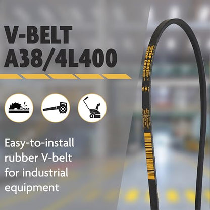 Top Drive A38/4L400, A/4L, Classic Wrapped V Belt, 1/2" x 40" - size: A38/4L400