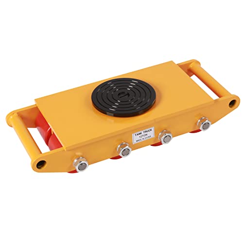Machinery Mover,8/12/15T Machinery Skate Dolly Rollers, 33000lbs Machinery Moving Skate, Machinery Mover Skate, Heavy Duty Machine Dolly Skate for Heavy Duty Industrial Moving Equipment (12T/26400lbs) - size: 12T/26400lbs