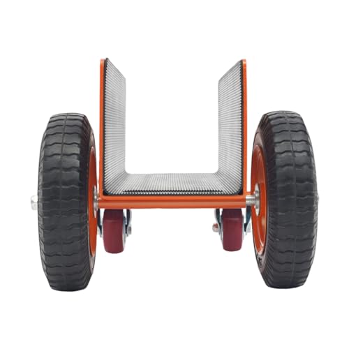 Panel Dolly Heavy, 600 Lbs Capacity Duty Door Cart with 8" Solid Wheels for Drywall Sheet Material Handling All Terrain