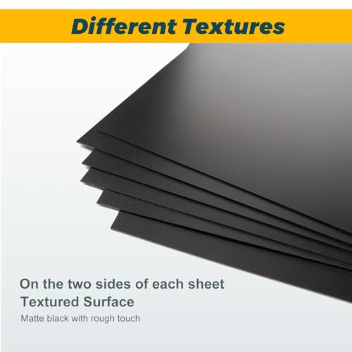 4 Pack Black Plastic Sheets 12x12x0.04 in Flexible High Tensile Plastic Sheets,Plastic Sheet Hard Plastic Sheet Black Plastic Panel for DIY Materials Handicrafts Home Decoration - size: 12x12x0.04 in