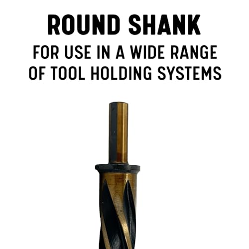 Drill America KFDRBSS 11/16" Bridge/Construction Reamer with 1/2" Shank, Black and Gold Finish, KFD Series - size: 11/16"