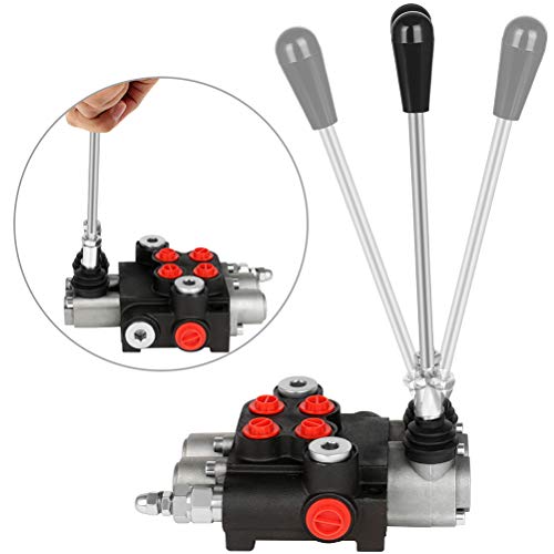 Hydraulic Flow Control Valve 2 Spool 21 GPM Adjustable Relief Valve - size: 2 Spool 21 GPM