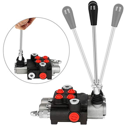 Hydraulic Flow Control Valve 2 Spool 21 GPM Adjustable Relief Valve - size: 2 Spool 21 GPM