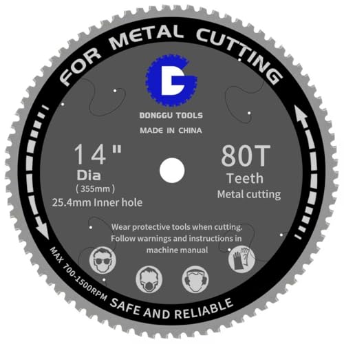 14 in Metal Circular chop Saw Blade for Evolution Saw Carbide Cutting Blade - size: 14inch-80T