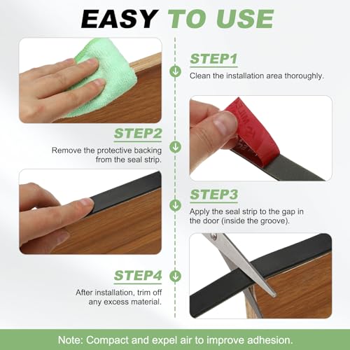 PATIKIL Neoprene Rubber Strip 1-1/5"W x 1/16"T x 3.3FT L Self Adhesive 2Pcs - size: 1-1/5" x 1/16" x 3.3FT