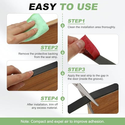 PATIKIL Neoprene Rubber Strip 1-1/5"W x 1/16"T x 3.3FT L Self Adhesive 2Pcs - size: 1-1/5" x 1/16" x 3.3FT
